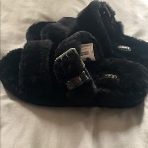 Ugg Black Slippers Size 7, Brand New With Out Tags